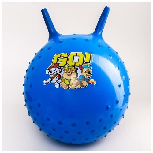 Мяч прыгун массажный с рожками Paw Patrol GO, d=45 см, вес 350 г, цвета микс