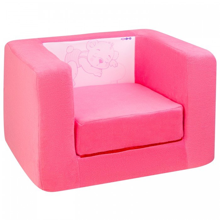 Мягкие кресла Paremo Раскладное бескаркасное детское кресло квадратное Дрими Мишка на облаке