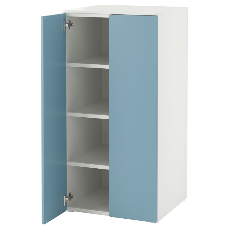 Шкаф Ikea Smastad / Platsa, 60х57х123 см, белый/синий