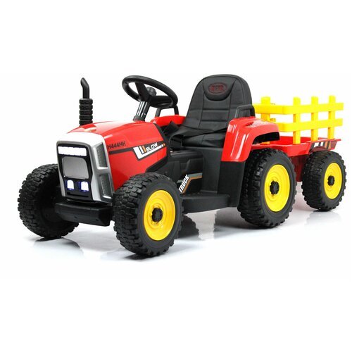 Детский электромобиль-трактор RiverToys H444HH красный
