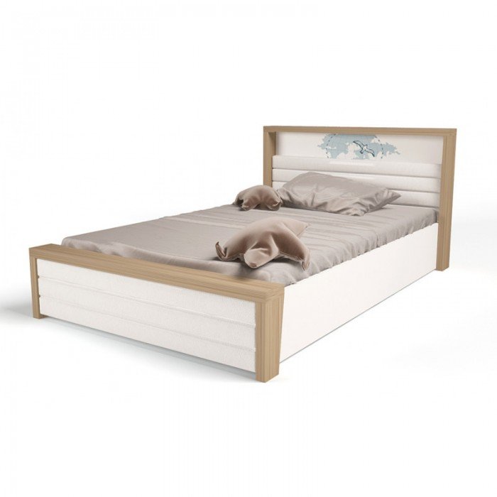 Кровати для подростков ABC-King Mix Ocean №6 c подъёмным механизмом и мягким изножьем 190x120 см