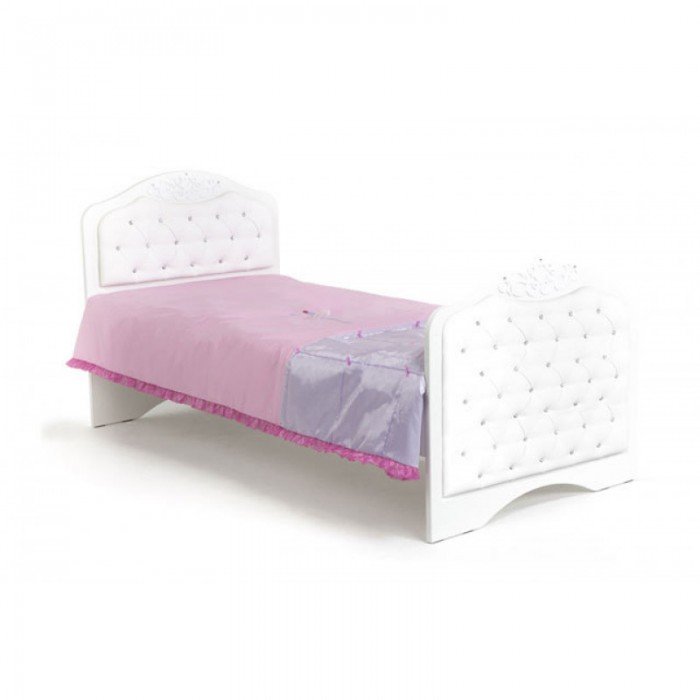 Кровати для подростков ABC-King Princess №3 со стразами Сваровски без ящика 160x90 см