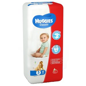 Huggies Classic 5 подгузники 11-25 кг 11 шт