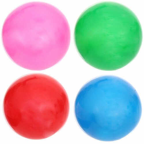 Мяч 15 см «Яркий цвет», однотонный, цвет микс