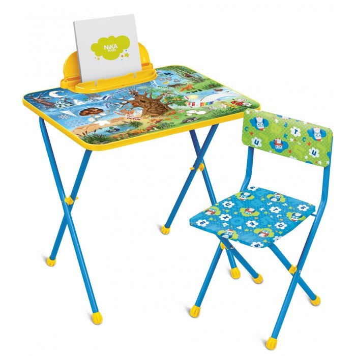 Детские столы и стулья Ника Комплект Познайка (стол+стул клеенка)