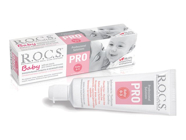 паста зубная R.O.C.S. Pro Baby Минеральная защита и нежный уход 45г от 0 до 3 лет