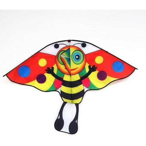 Sima-land Воздушный змей «Пчёлка», с леской, цвета микс