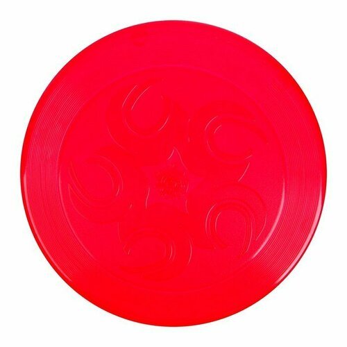 Летающая тарелка, 23 × 23 × 2,7 см, цвет красный + мел в подарок (комплект из 9 шт)